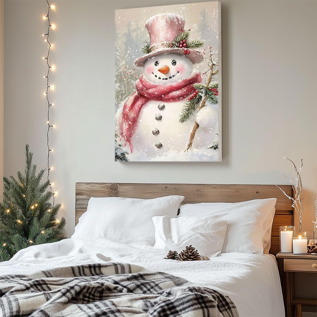 ⛄🎄 Cozy Snowman Wall Art 🖼️✨ | Festive Holiday Décor 🌟❄️