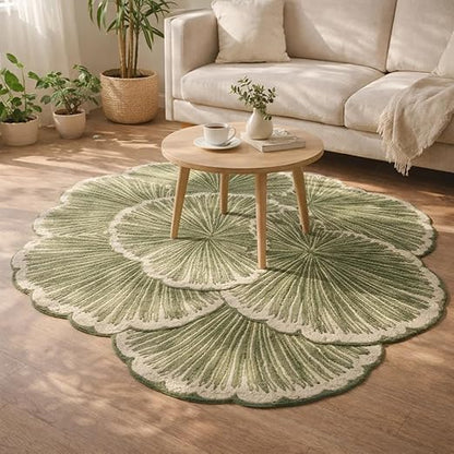 🌸✨ Flower-Shaped Rug 🏡🧸 | Cozy Bedroom Decor 🌿💖