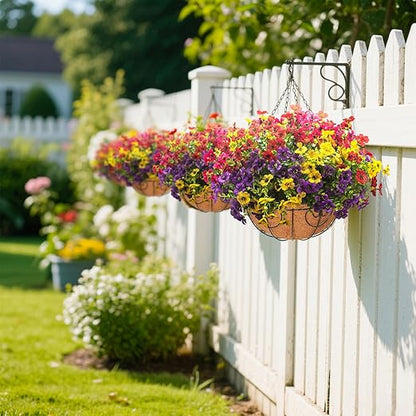 🌸🌿 Lush Artificial Flower Planters 🌞🏡 | Home & Garden Decor 💖✨