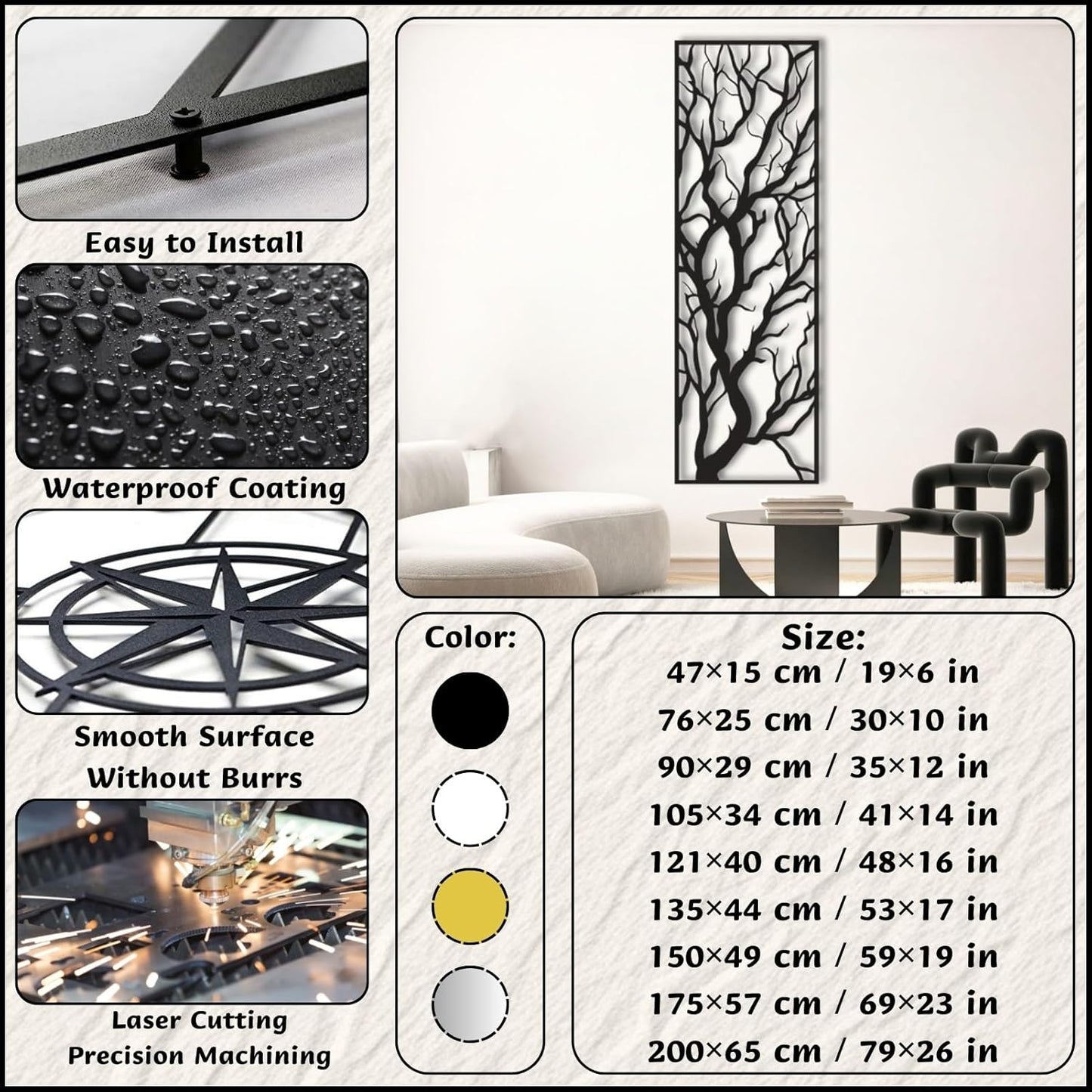 🌿✨ Branch Wall Art 🖼️💫 | Modern Abstract Home Decor 🌸🏡
